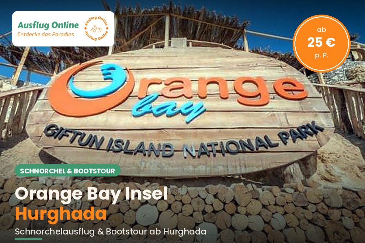 Orange Bay Insel Hurghada | Schnorchelausflug & Bootstour