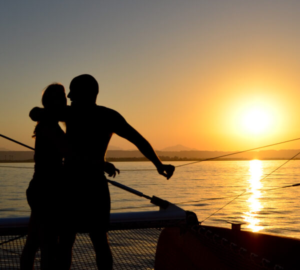 cean Diva Katamaran Sonnenuntergang Hurghada